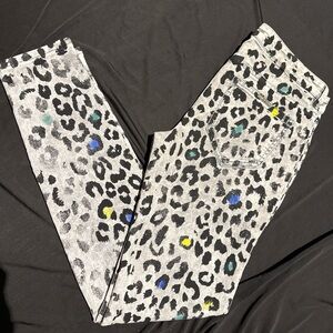 New Guess by Marciano Cruise Leopard Colorful Skinny Denim Jeans 27